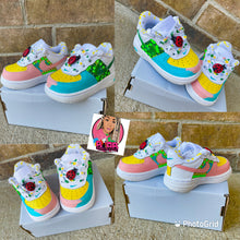 Load image into Gallery viewer, Custom Kids Air Force Nikes

