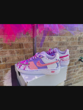 Load and play video in Gallery viewer, Custom Kids Air Force Nikes
